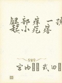 腿部痒 一挠就起小疙瘩