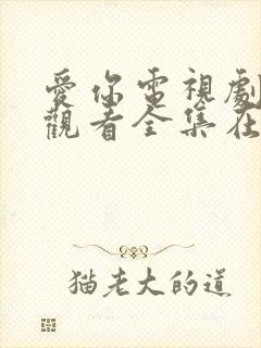 爱你电视剧免费观看全集在线播放免费