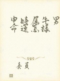 申时属牛男孩的命运怎样