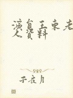 演员王东老婆个人资料封面