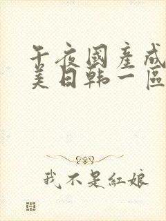 午夜国产成人欧美日韩一区二区封面