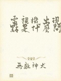 电视机出现雪花点是什么问题封面