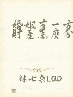 婚姻有一方出轨财产怎么分割