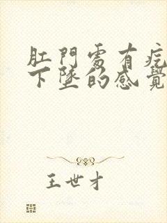 肛门处有疙瘩有下坠的感觉是怎么回事