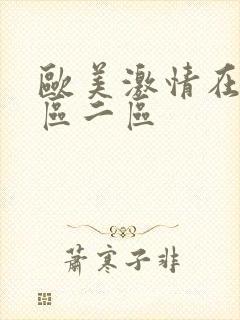 欧美激情在线一区二区