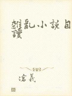 杂乱小说目录阅读