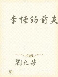 李佳的前夫封面