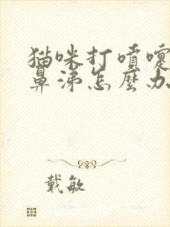 猫咪打喷嚏流浓鼻涕怎么办