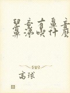 儿童有鼻音流清鼻涕吃什么药