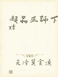 超品巫师下载txt