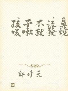 孩子不流鼻涕不咳嗽就发烧