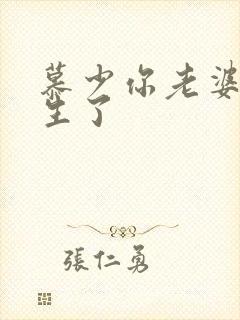 慕少你老婆又重生了