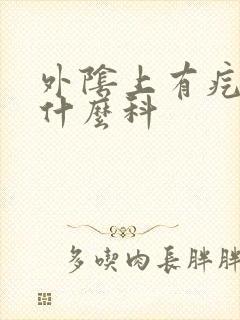 外阴上有疙瘩挂什么科