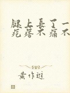 腿上长了一个硬疙瘩不痛不痒