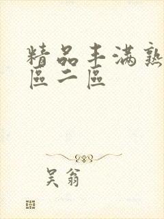 精品丰满熟妇一区二区封面