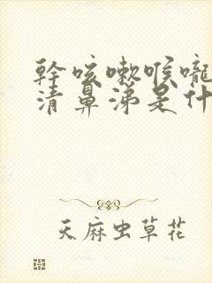 干咳嗽喉咙痒流清鼻涕是什么原因