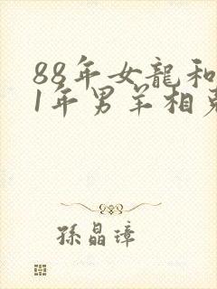 88年女龙和91年男羊相克吗封面