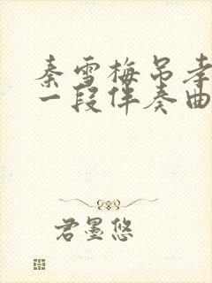 秦雪梅吊孝哭灵一段伴奏曲封面