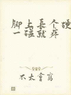 脚上长个硬疙瘩一碰就疼