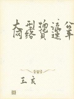 大型物流公司 网络货运平台