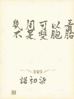 几周可以看出是不是双胞胎