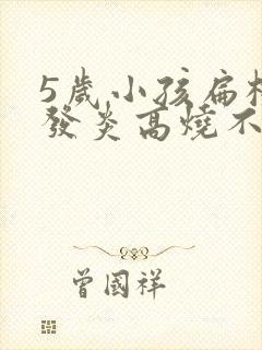 5岁小孩扁桃体发炎高烧不退怎么办