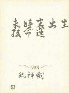 未时末出生的男孩命运