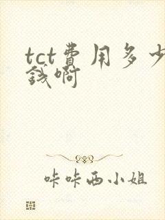 tct费用多少钱啊