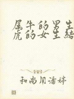 属牛的男生和属虎的女生结婚好吗