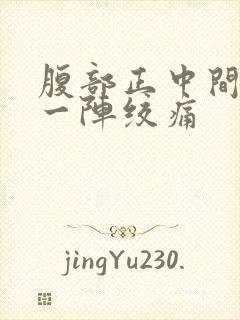 腹部正中间一阵一阵绞痛