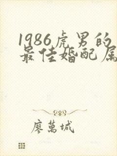 1986虎男的最佳婚配属相