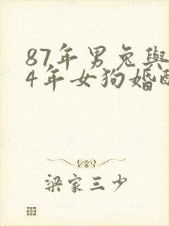 87年男兔与94年女狗婚配