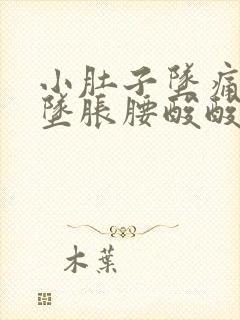 小肚子坠痛肛门坠胀腰酸酸的