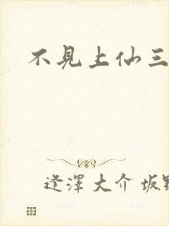 不见上仙三百年