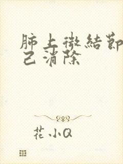 肺上微结节会自己消除