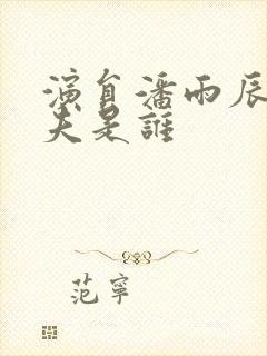 演员潘雨辰的丈夫是谁