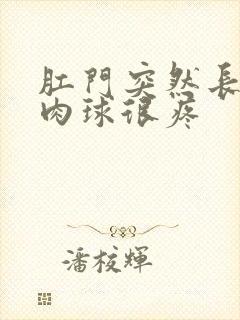 肛门突然长了个肉球很疼