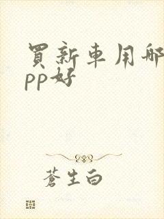 买新车用哪个app好