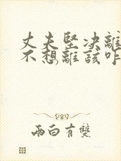 丈夫坚决离婚我不想离该咋样挽救封面