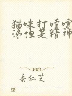 猫咪打喷嚏流鼻涕但是精神蛮好的