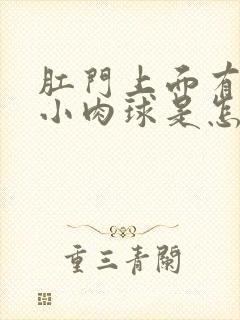 肛门上面有一个小肉球是怎么回事儿