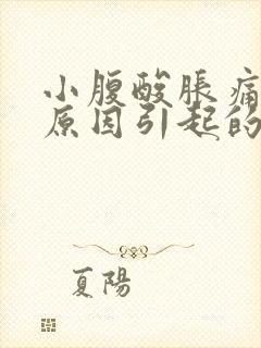 小腹酸胀痛什么原因引起的女性