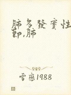 肺多发实性微结节,肺