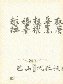 离婚想争取孩子抚养权怎么办