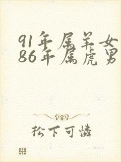 91年属羊女和86年属虎男婚姻怎么样