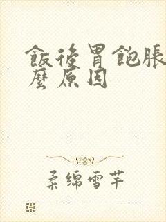 饭后胃饱胀是什么原因