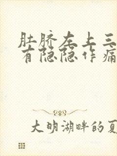 肚脐左上三指处有隐隐作痛