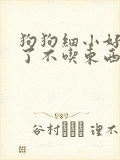 狗狗细小好几天了不吃东西怎么办