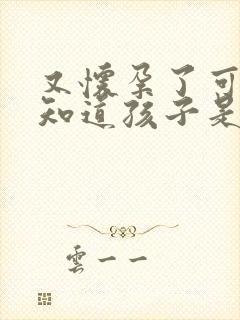 又怀孕了可是不知道孩子是谁的?