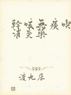 干咳无痰吃什么消炎药封面